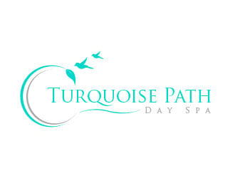 Turquoise Path day spa logo design by usef44