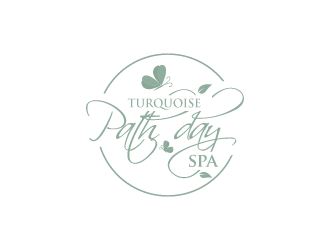 Turquoise Path day spa logo design by Gaze