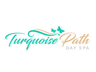 Turquoise Path day spa logo design by adm3