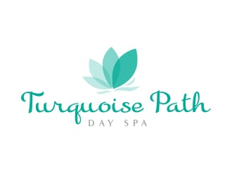 Turquoise Path day spa logo design by adm3