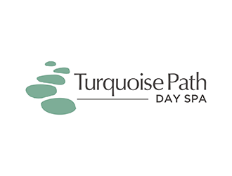 Turquoise Path day spa logo design by logolady