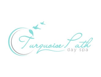 Turquoise Path day spa logo design by usef44