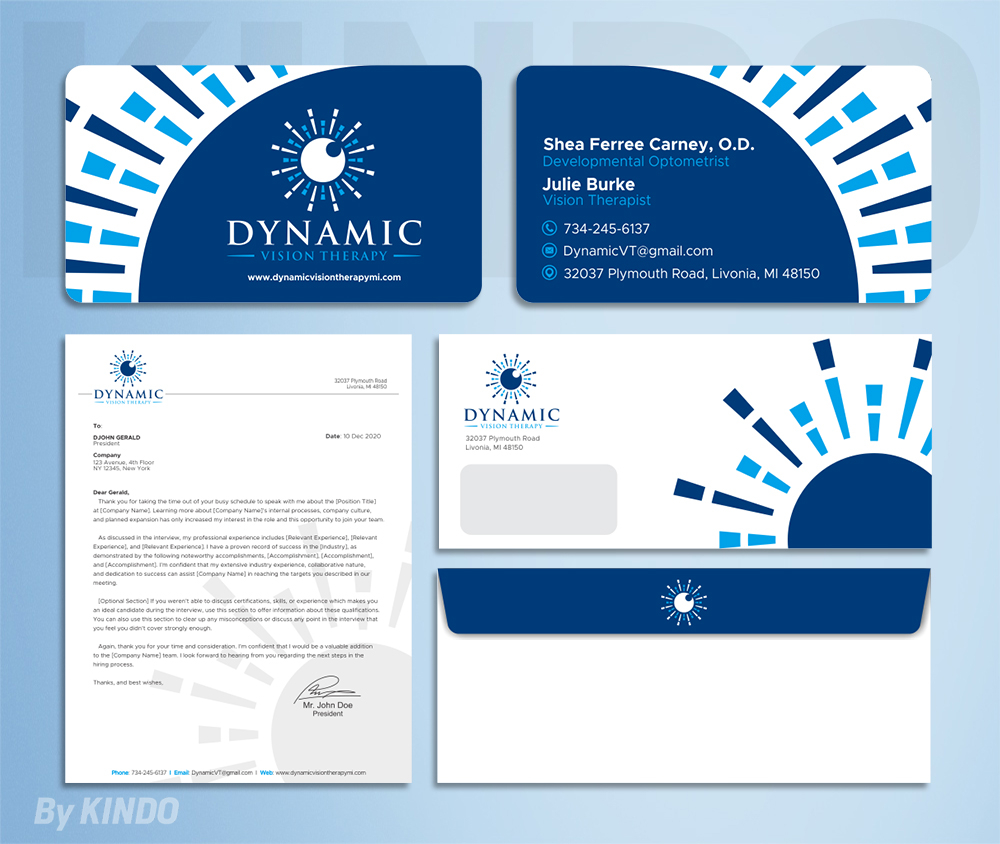 Dynamic Vision Therapy logo design by Kindo