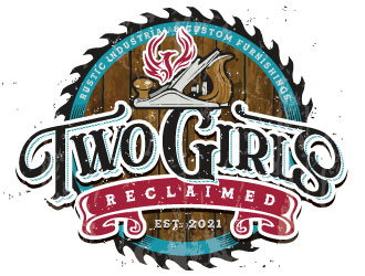 Two Girls Reclaimed logo design by REDCROW