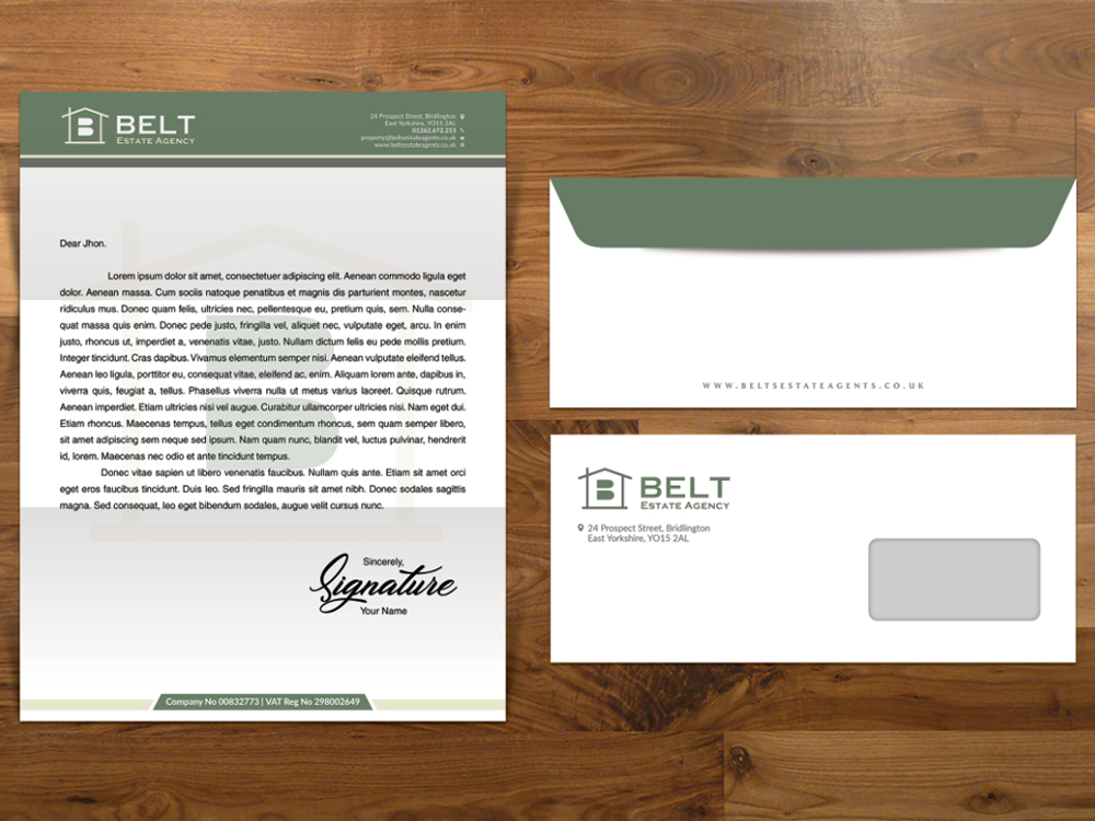 Belt Estate Agency logo design by Realistis