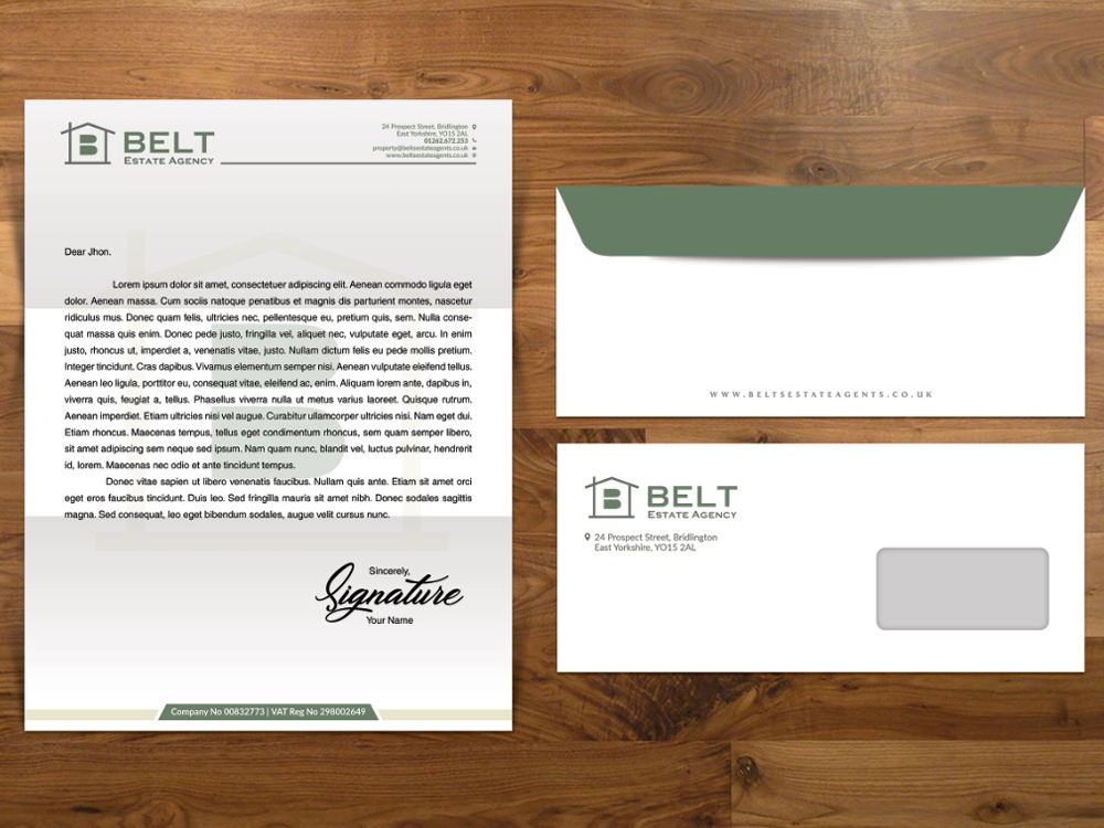 Belt Estate Agency logo design by Realistis