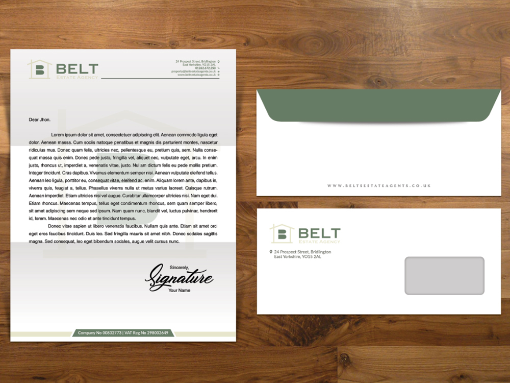 Belt Estate Agency logo design by Realistis