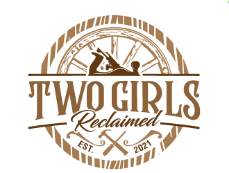 Two Girls Reclaimed logo design by jaize