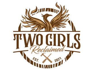 Two Girls Reclaimed logo design by jaize