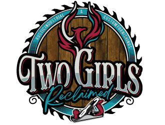 Two Girls Reclaimed logo design by REDCROW