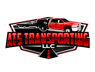 ATS TRANSPORTING LLC  logo design by ElonStark