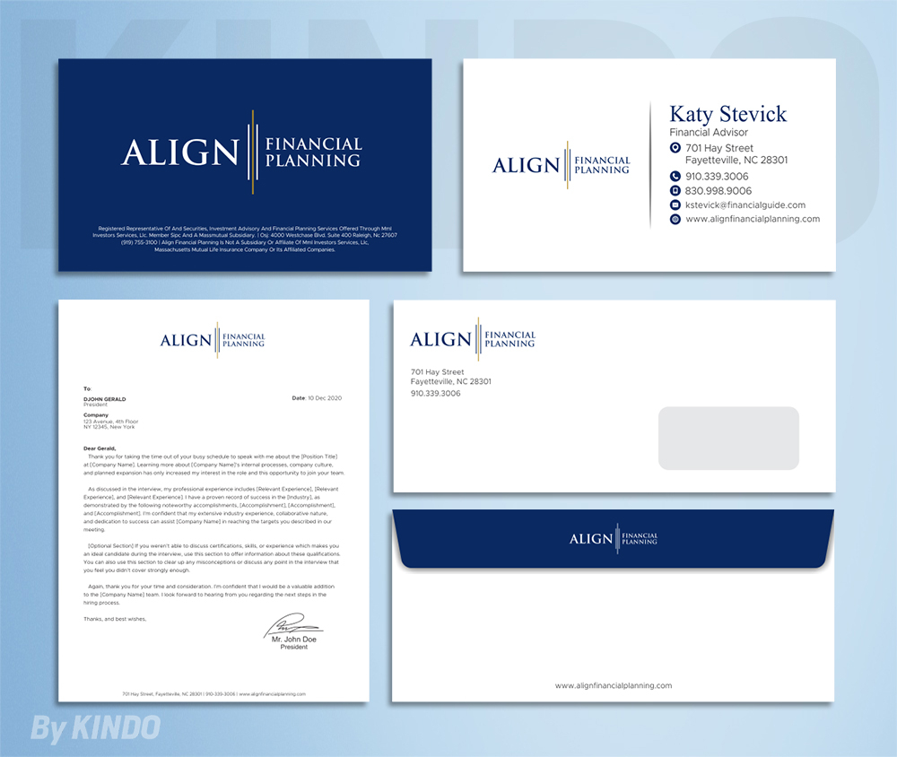 Align Financial Planning logo design by Kindo