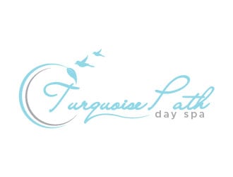 Turquoise Path day spa logo design by usef44