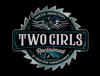 Two Girls Reclaimed logo design by SOLARFLARE