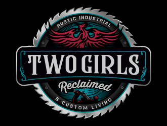 Two Girls Reclaimed logo design by SOLARFLARE