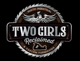 Two Girls Reclaimed logo design by SOLARFLARE