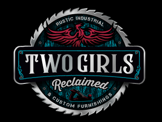 Two Girls Reclaimed logo design by SOLARFLARE