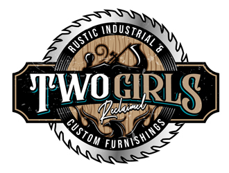 Two Girls Reclaimed logo design by DreamLogoDesign