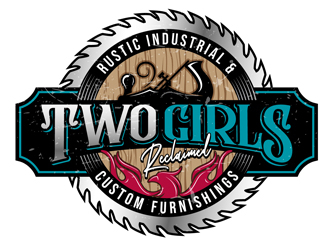 Two Girls Reclaimed logo design by DreamLogoDesign