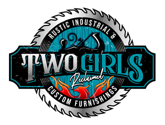 Two Girls Reclaimed logo design by DreamLogoDesign