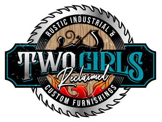 Two Girls Reclaimed logo design by DreamLogoDesign