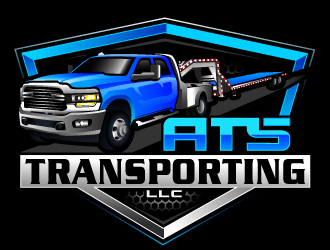 ATS TRANSPORTING LLC  logo design by LucidSketch