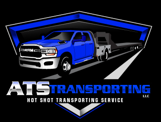 ATS TRANSPORTING LLC  logo design by Suvendu