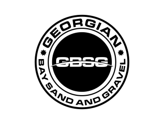 Georgian Bay Sand and Gravel  logo design by oke2angconcept