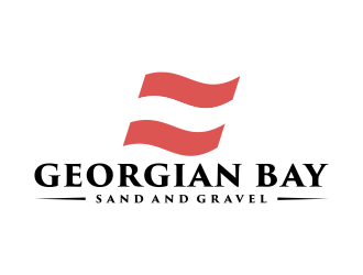 Georgian Bay Sand and Gravel  logo design by salis17