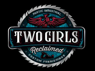 Two Girls Reclaimed logo design by SOLARFLARE