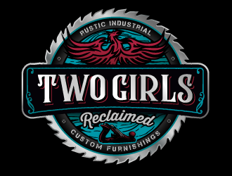 Two Girls Reclaimed logo design by SOLARFLARE