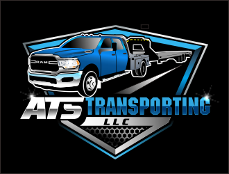 ATS TRANSPORTING LLC  logo design by bosbejo