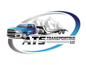 ATS TRANSPORTING LLC  logo design by limo