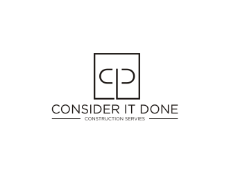 Consider It Done Construction Servies  logo design by hopee