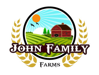 John Family Farms logo design by Suvendu