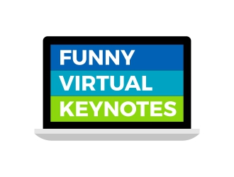 Funny Virtual Keynotes logo design by Ibrahim