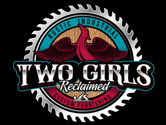 Two Girls Reclaimed logo design by DreamLogoDesign