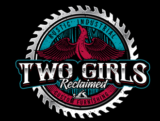 Two Girls Reclaimed logo design by DreamLogoDesign