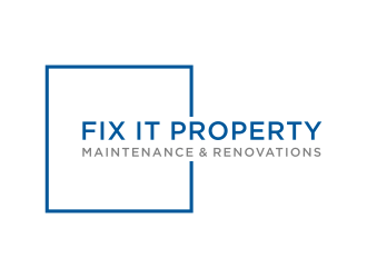 Fix It Property Maintenance & Renovations  logo design by ozenkgraphic