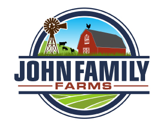 John Family Farms logo design by ElonStark