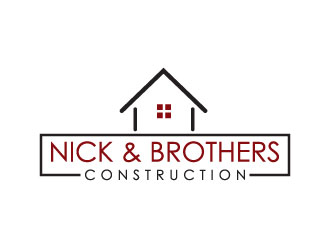 Nick & Brothers Construction logo design by aryamaity