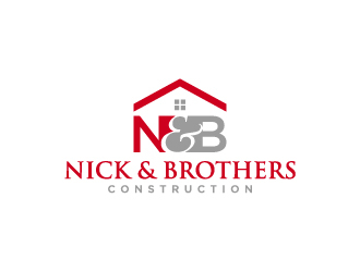 Nick & Brothers Construction logo design by wongndeso