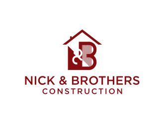 Nick & Brothers Construction logo design by mbamboex