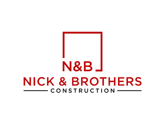 Nick & Brothers Construction logo design by alby