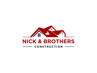 Nick & Brothers Construction logo design by haidar