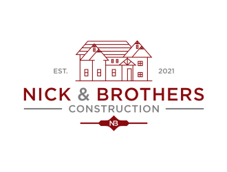 Nick & Brothers Construction logo design by Gravity