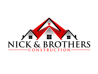 Nick & Brothers Construction logo design by ElonStark