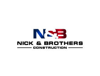 Nick & Brothers Construction logo design by bigboss