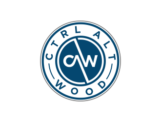 ctrl alt wood logo design by haidar