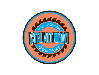 ctrl alt wood logo design by niichan12